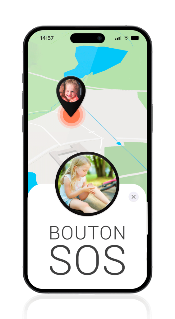 App traceurs gps pour enfants - Bouton SOS