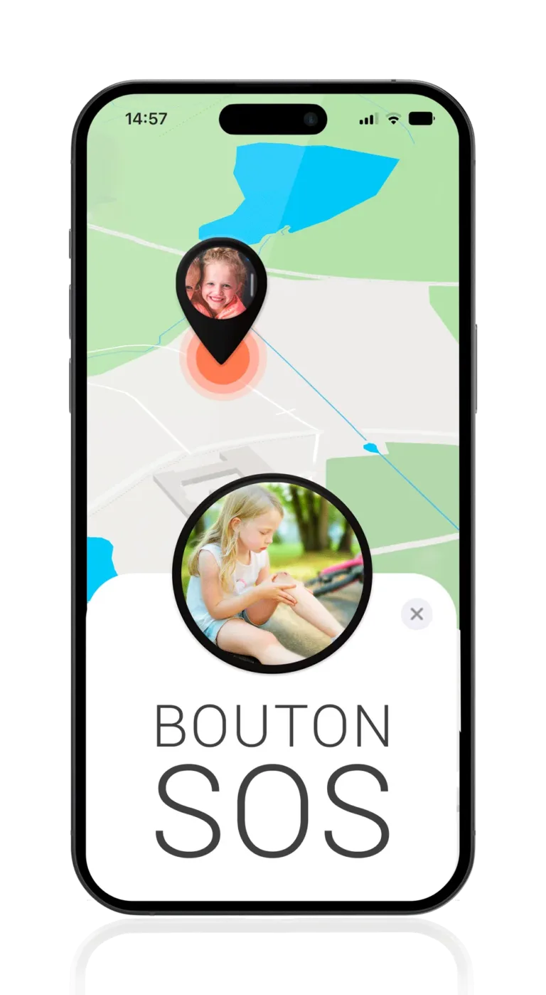 App traceurs gps pour enfants - Bouton SOS