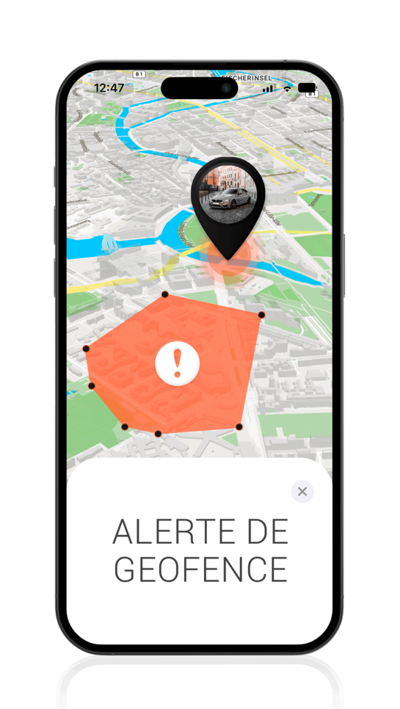 App Traceur GPS pour voiture - Alerte de geofence