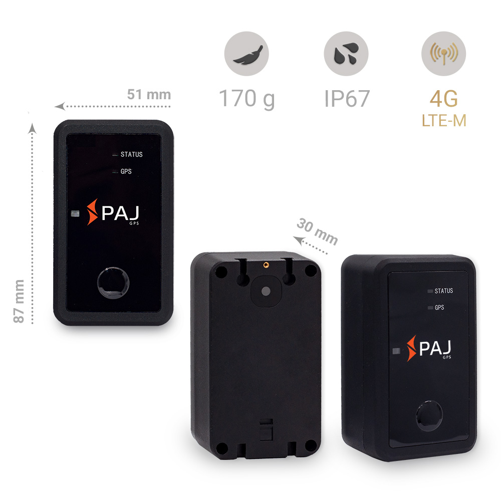 Dimensions et informations ASSET Finder 4G PAJ GPS Tracker