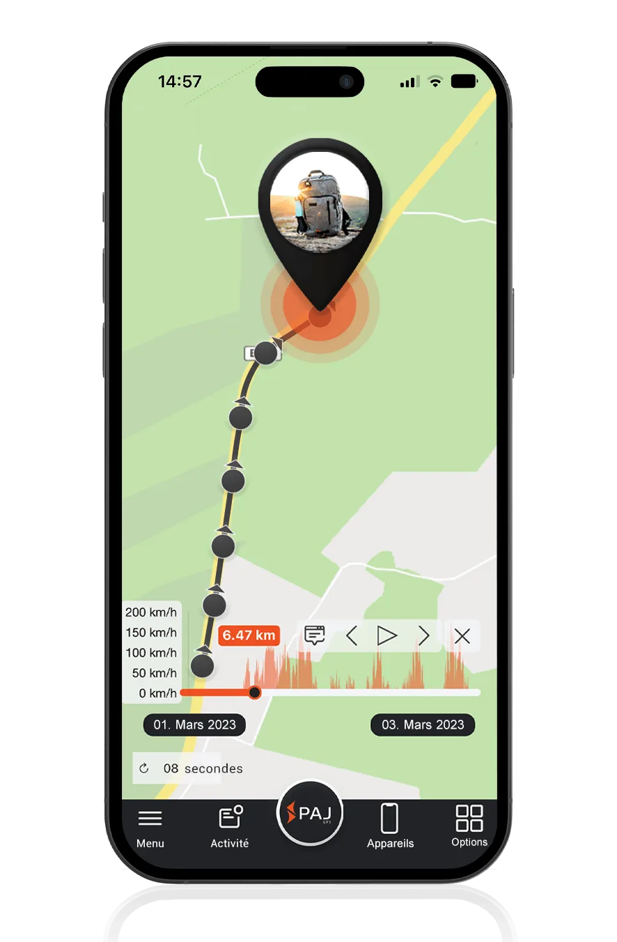 App de suivie ditineraire de PAJ