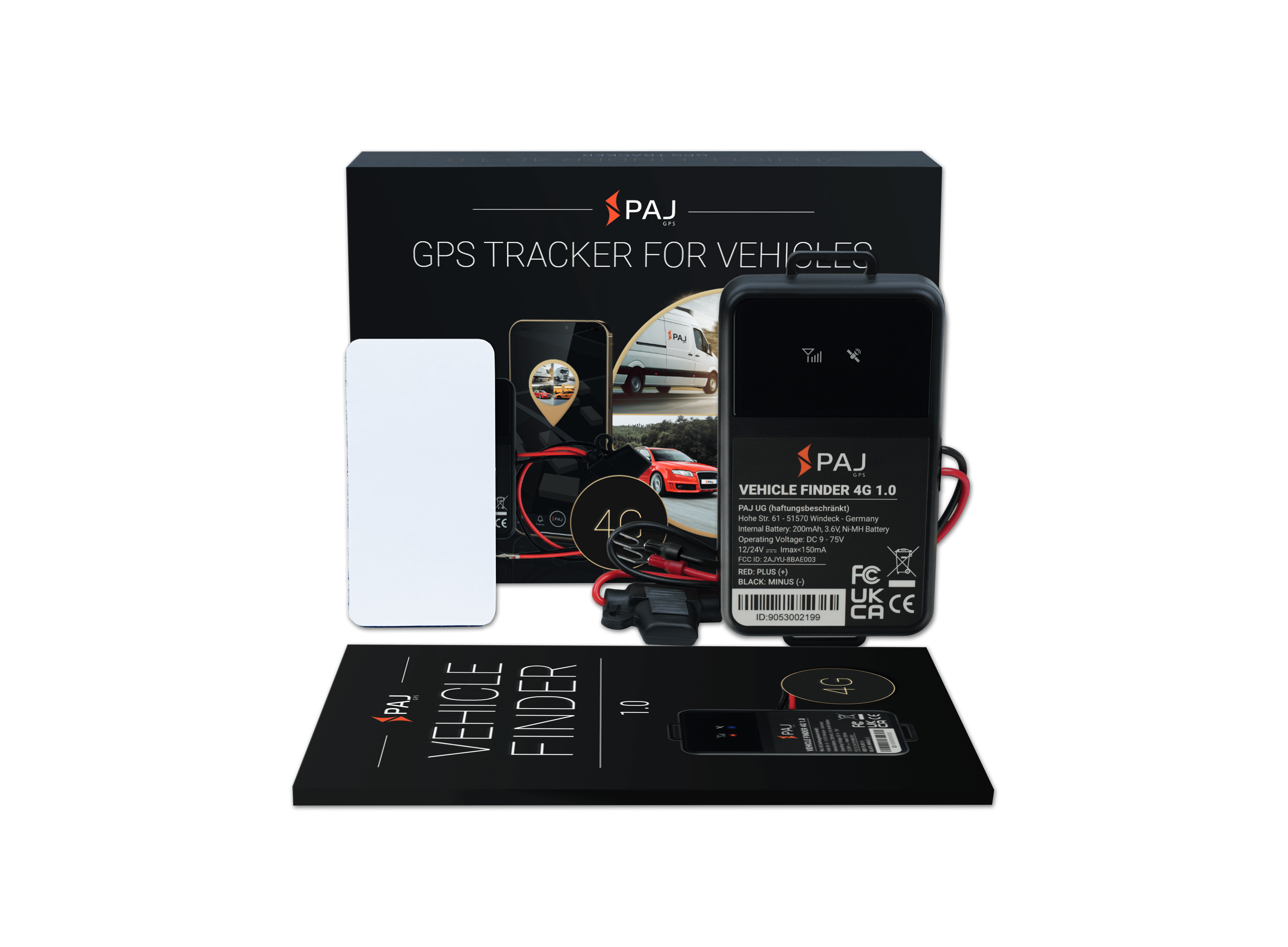 Traceur GPS VEHICLE Finder 4G 1.0 pour voitures et motos.