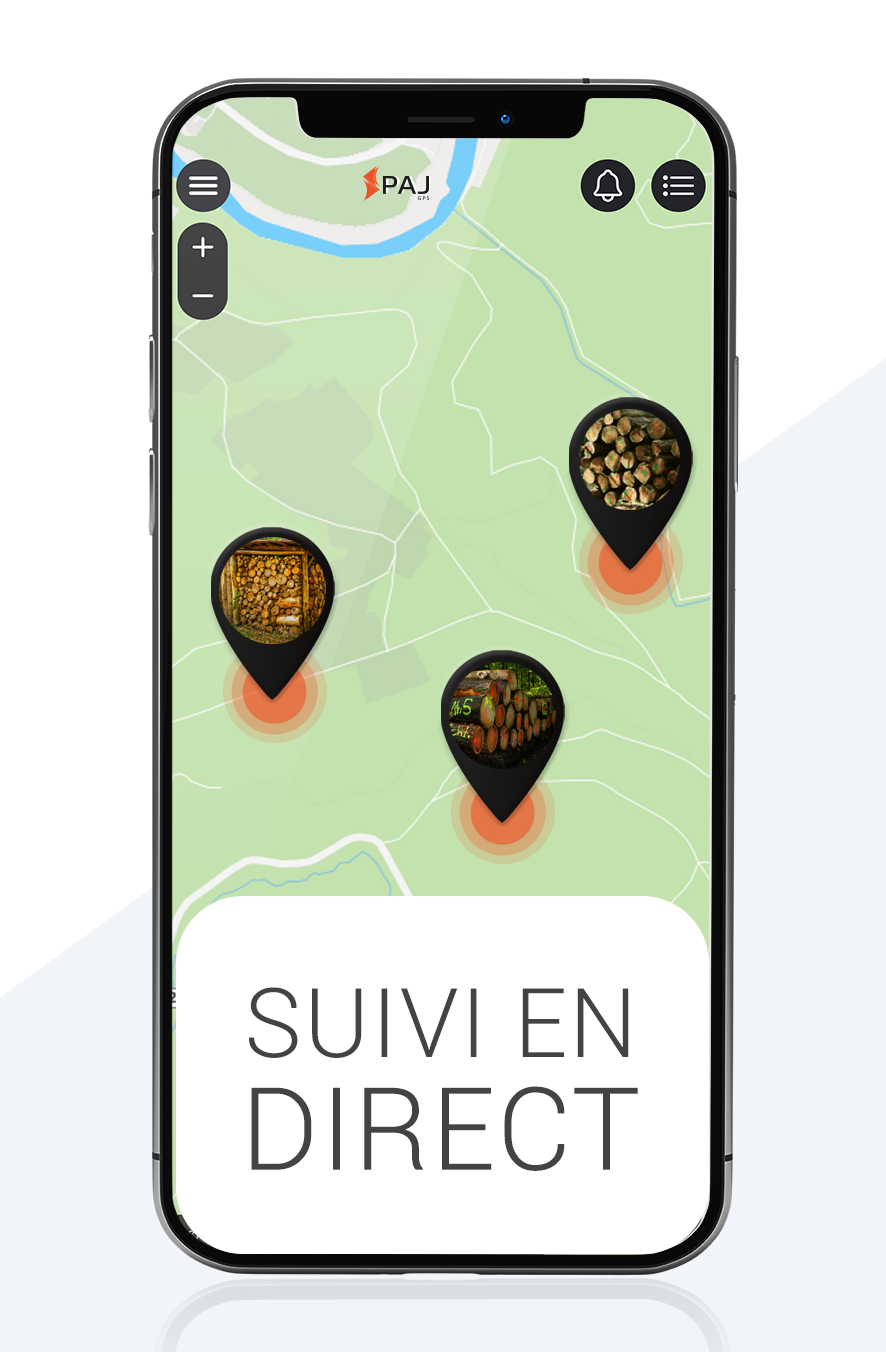 Maquette du suivi en direct du traceur GPS pour bois