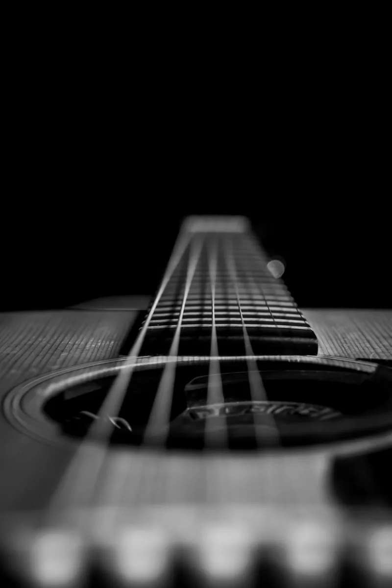 Une guitare acoustique