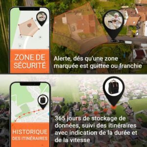 Cloture geographique enregistrement parcours PEOPLE Finder 4G PAJ GPS Tracker