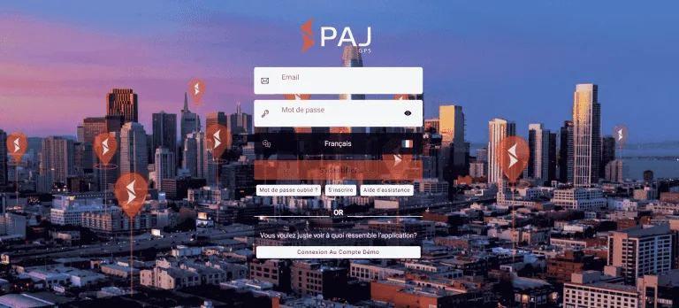 Image du portal Finder PAJ. Page d'enregistrement