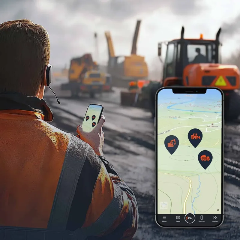 Traceur GPS BTP pour machine de construction