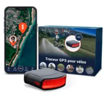 PAJ GPS LED BICYCLE Finder 4G boite et application de suivi mobile