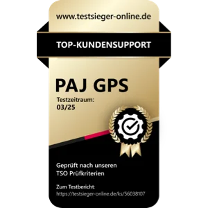 recompense de testsieger-online 2025 a PAJ GPS pour le meilleur traceur GPS