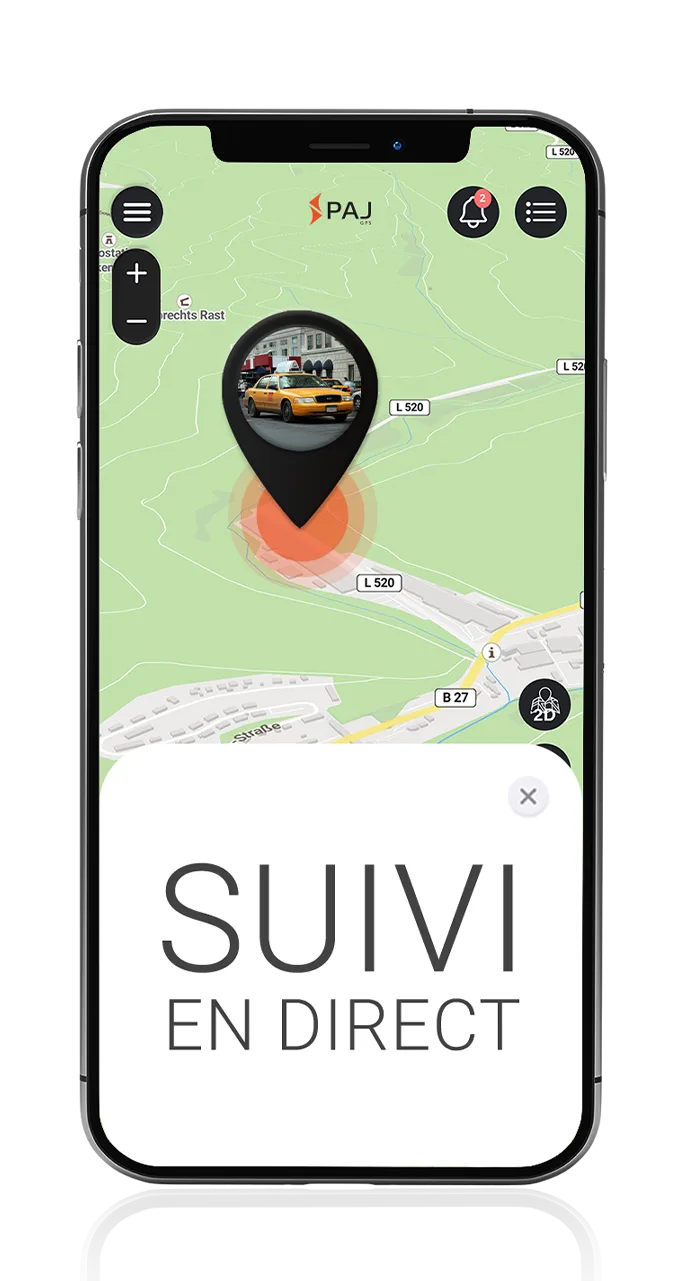 Suivi de direct du taxi grace au traceur de Taxi