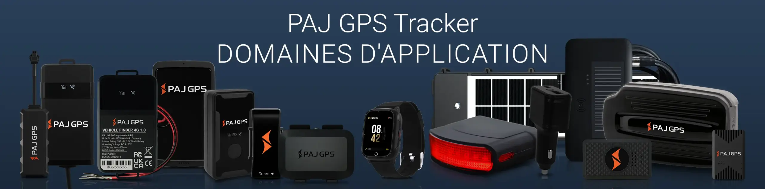 domains d'utilisation des traceurs GPS PAJ